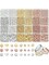 1740 Pieces Gold Beads For Friendship Bracelets Making Kit, 8 Shapes Organized Jewelry Making Supplies